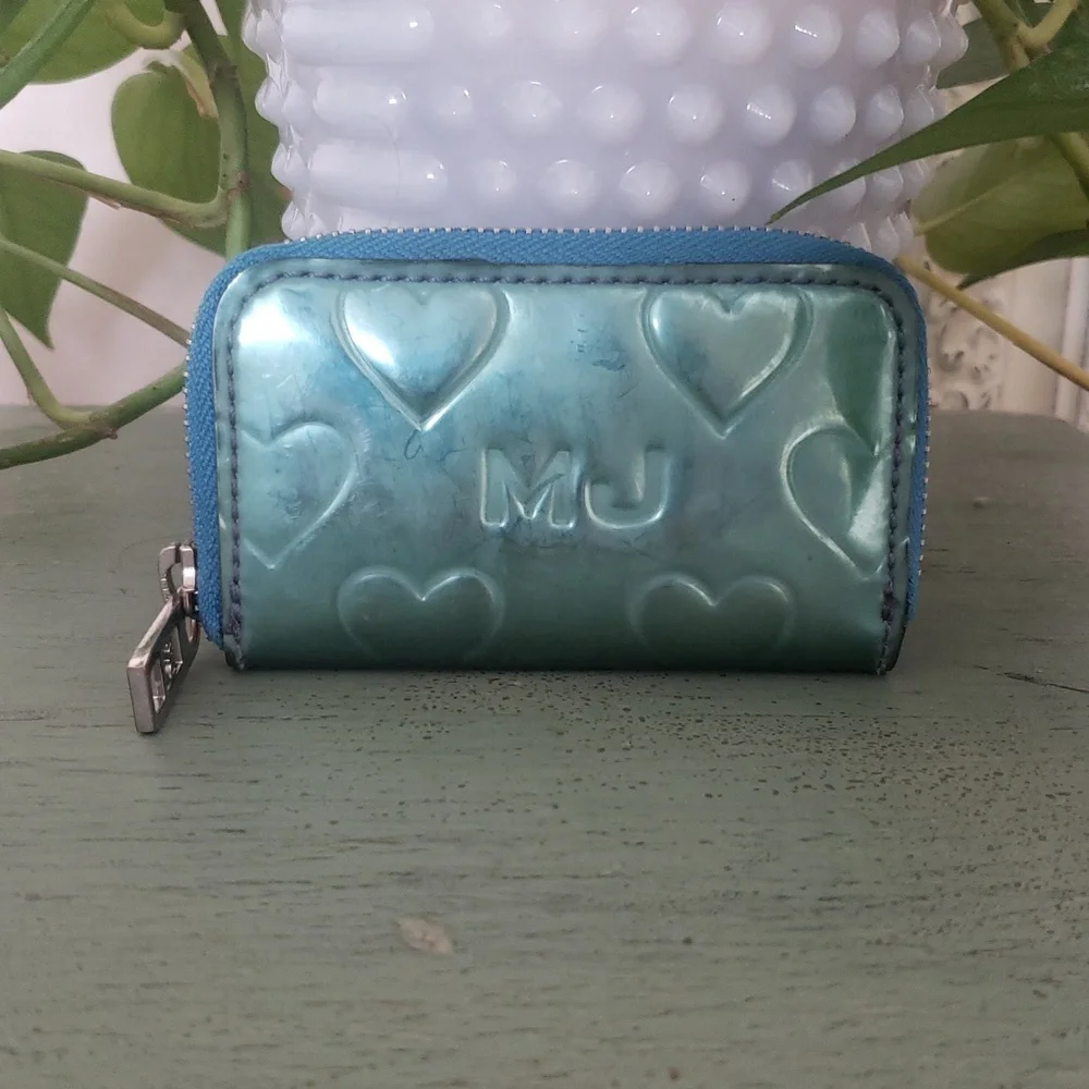 Marc Jacobs Metallic Blue Wallet